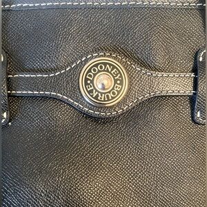 Dooney and Bourke black pebbled-leather tote handbag